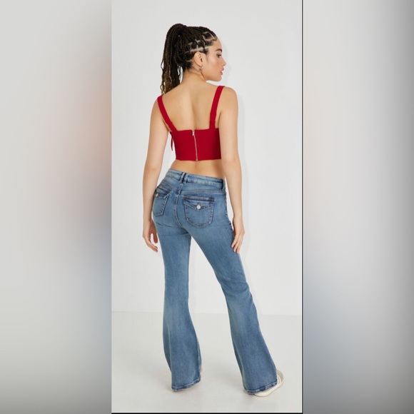 Garage Denim In Size 3. Unique button style with trendy flare cut! - Picture 1 of 4